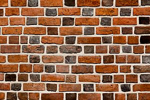 Brick wall close-up view