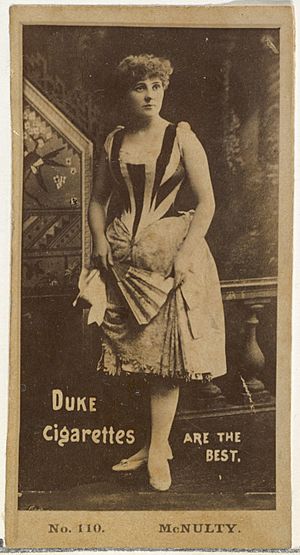 Card Number 110, Jennie McNulty, from the Actors and Actresses series (N145-6) issued by Duke Sons & Co. to promote Duke Cigarettes MET DP840290
