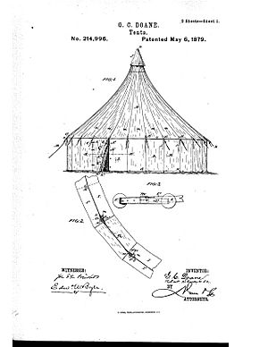 Centennial Tent Patent GCDoane1879