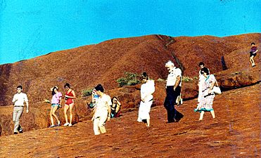 Charles and Di, March 83. Uluru visit