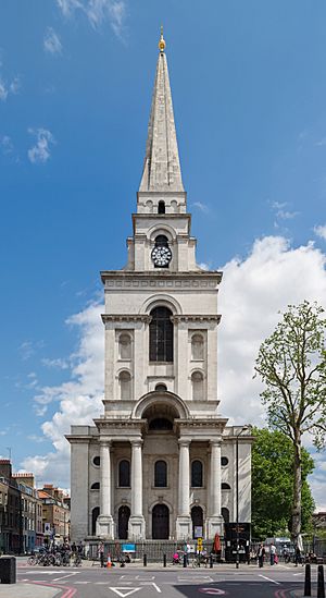 Christ Church exterior, Spitalfields, London, UK - Diliff