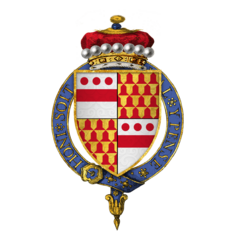 Coat of arms of Sir Walter Devereux, 1st Viscount Hereford, KG
