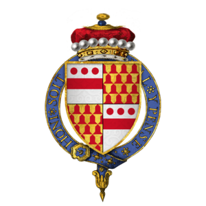 Coat of arms of Sir Walter Devereux, 1st Viscount Hereford, KG