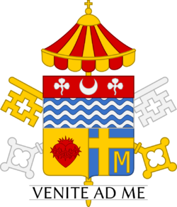 Coat of arms of the Basilica of the Sacred Heart in Newark New Jersey