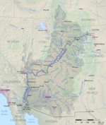 Map of the Colorado River basin