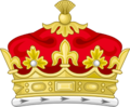 Coronet of a Child of a Daughter of the Sovereign.svg