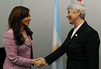 Cristina Fernandez con Jadranka Kosor