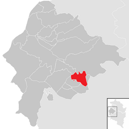 Location within Feldkirch district