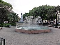 DSC01739 Fountain at Plaza Munoz Rivera looking East in Barrio Segundo, Ponce, Puerto Rico