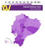 Daniel Noboa, 2023 Ecuador presidential election performance