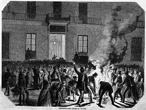 Demostración contra el nuncio, 26 de enero de 1869, Madrid