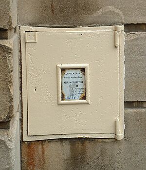 Elizabeth Shaw chocolate factory, postbox