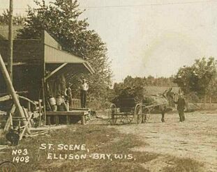 Ellison Bay Wisconsin Street Scene