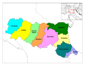 Emilia-Romagna Provinces
