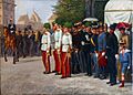 FRIEDBERG Salomon Emanuel – vojenská paráda v Praze (1900)