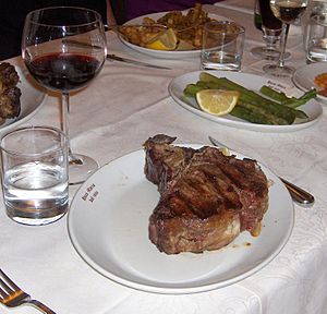 Florentine steak, Florence, Italy