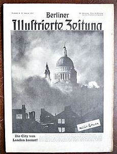German Magazine showing famous Blitz Image