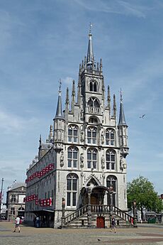 Gouda Stadhuis during sunny day 2017
