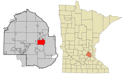 Location of Golden Valleywithin Hennepin County, Minnesota