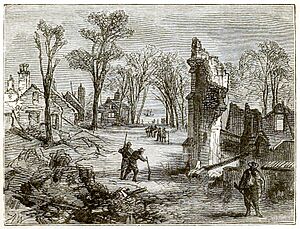 Illustration of Ruins of Jamestown 1676