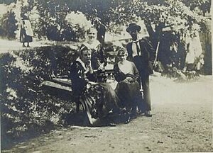 Ivan Cankar v družbi na Rožniku med letoma 1900 in 1910