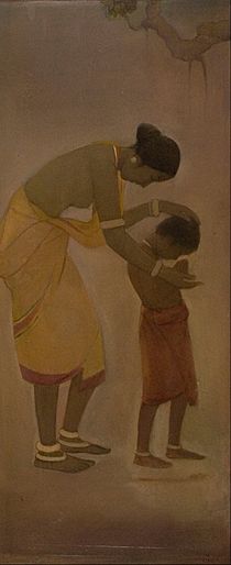 Jamini Roy - Mother and Child - Google Art Project