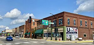 Downtown Wadena, Jefferson Street at Colfax Avenue looking NE