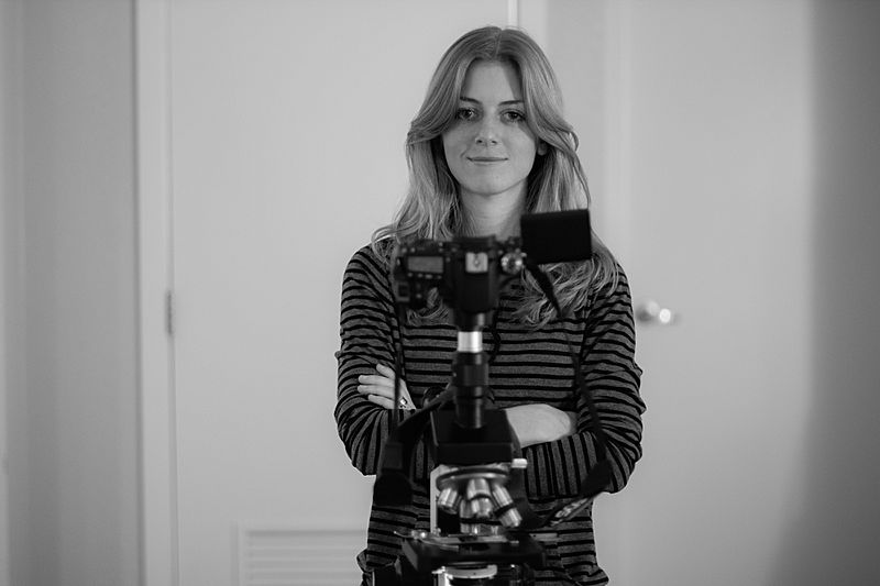 Jessica McKellar selfportrait BW