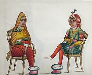 Jind Kaur with son, Duleep Singh