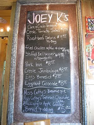 Joey K's daily specials