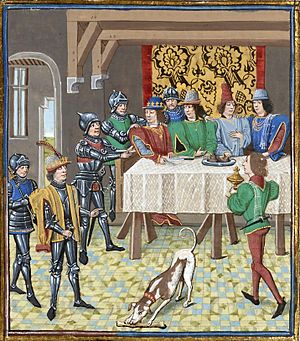 John the Good king of Fra ordering the arrest of Charles the Bad king of Navarre