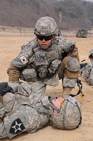 KATUSA soldier from 2-9IN, 1BCT, 2ID