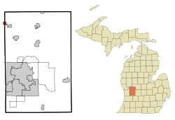 Location of Casnovia, Michigan