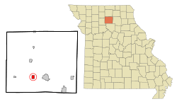 Location of Laclede, Missouri