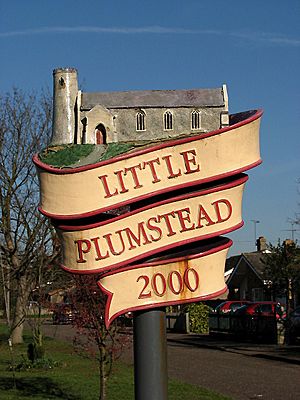 Little Plumstead - village sign - geograph.org.uk - 685766