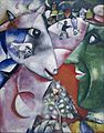 Marc Chagall, 1911, I and the Village, oil on canvas, 192.1 x 151.4 cm, Museum of Modern Art, New York