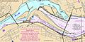 McAlpine Locks and Dam navigation chart (detail) from 2010