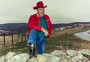NBC Weatherman Willard Scott near his home in The Plains, VA