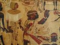 Nubian Prince Hekanefer bringing tribute for King Tut, 18th dynasty, Tomb of Huy