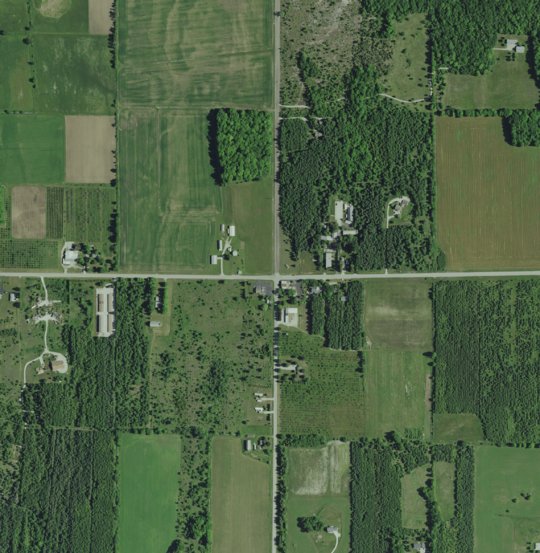 Peninsula Center, town of Baileys Harbor, Door County, Wisconsin 2020 (cropped)
