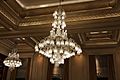 Plaza Hotel chandeliers, Sept 2017