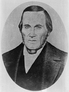 Portrait of the Los Angeles pioneer, William Wolfskill, shown in a half-tone print, ca.1831 (CHS-1765)