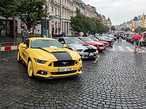 Prag, Wenzelsplatz, Ford Mustang -- 2019 -- 101913