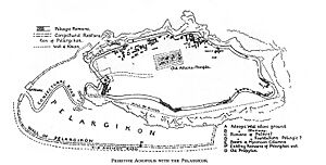 Primitive Acropolis with the Pelargicon