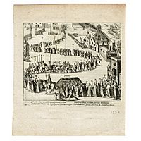 Print Baudartius funeral procession Duke of Parma
