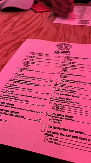 Roscoe's House of Chicken 'N Waffles Menu March 2022