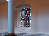 Small stained glass window, St. George's, Belfast. U.K.