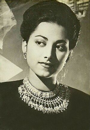 Suraiya in the film 'Char Din' opposite Shyam in 1949.jpg