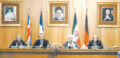 Tehran Declaration - 21 October 2003 - Joschka Fischer, Hassan Rouhani, Dominique de Villepin and Jack Straw