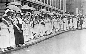 The Golden Lane, suffragists in St. Louis, June 14, 1916